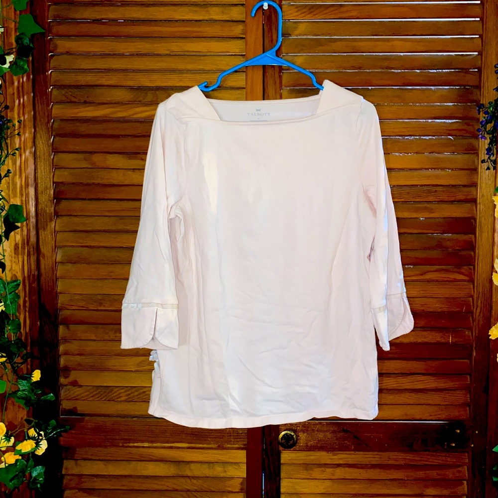 Baby Pink 3/4 sleeve Shirt Talbots